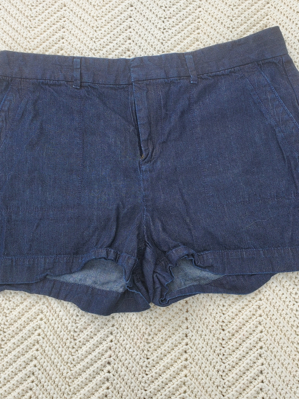 LOFT Dark Blue Denim Shorts
